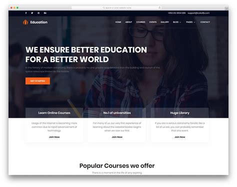 30 Free College Website Templates For Net-Savvy Generation - uiCookies