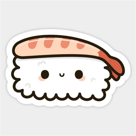 Sushi - YouTube Food Stickers, Anime Stickers, Kawaii Stickers ...