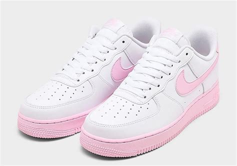 Nike Air Force White Custom 'Pink Terry-Cloth' Edition ...