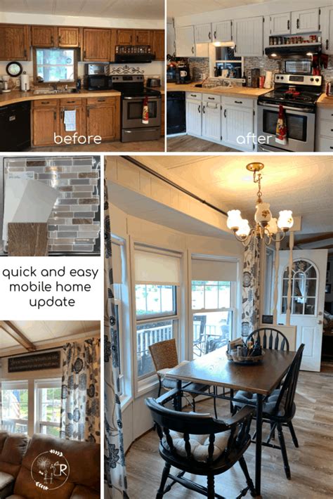 Mobile home remodel before and after. - Our Re-purposed Home