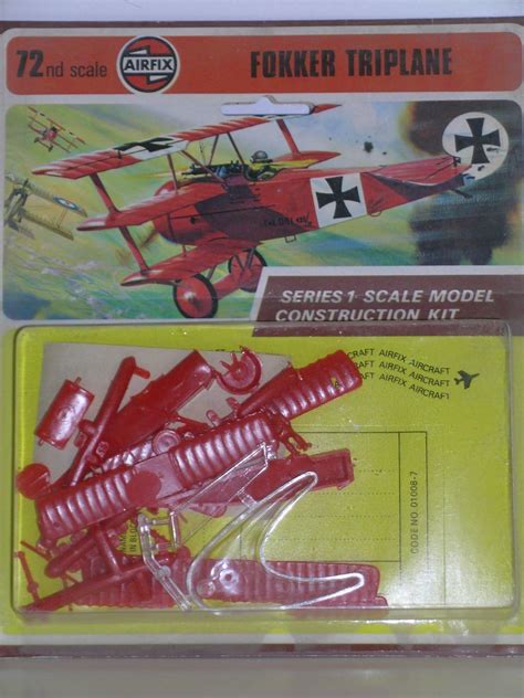 Amazon.com: Airfix "German WW I Fokker Triplane" Plastic Model Kit ...