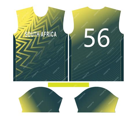 Premium Vector | South africa cricket team sports kid design or south ...