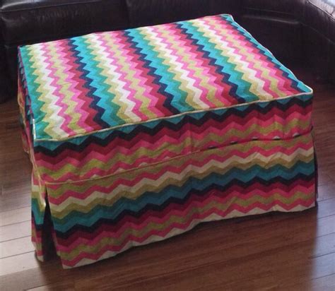 Custom made Ottoman slipcover