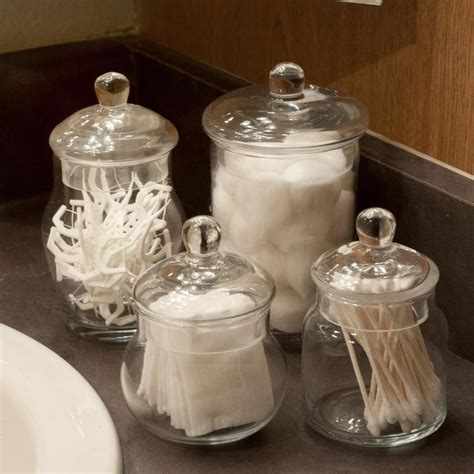 Small Glass Apothecary Jars with Lids, Set of 4 – MyGift Enterprise LLC