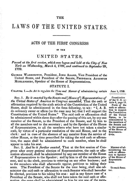 First Act Congress | Oath Of Office | United States House Of ...