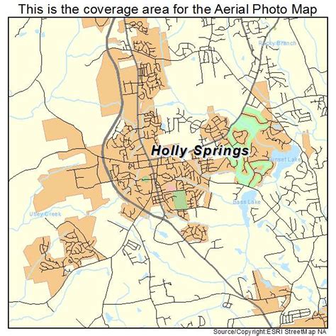 Aerial Photography Map of Holly Springs, NC North Carolina