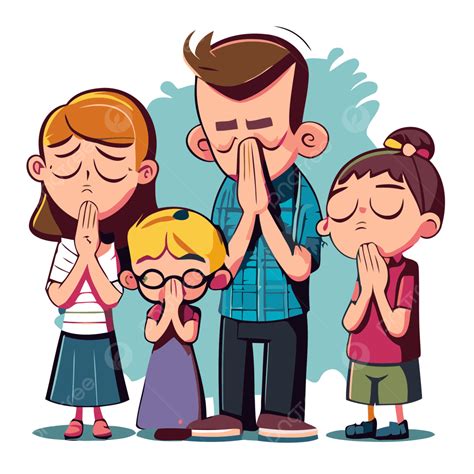 Praying Family Clipart