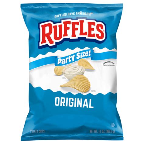 Save on Ruffles Potato Chips Original Party Size Order Online Delivery ...