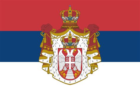 Flag of the Kingdom of Serbia : r/vexillology