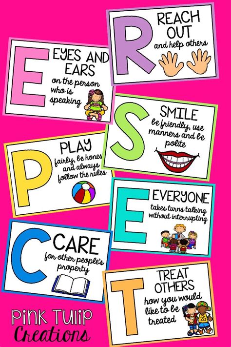 Respect Acrostic Poem Poster Set - Classroom Decor | Respect classroom ...