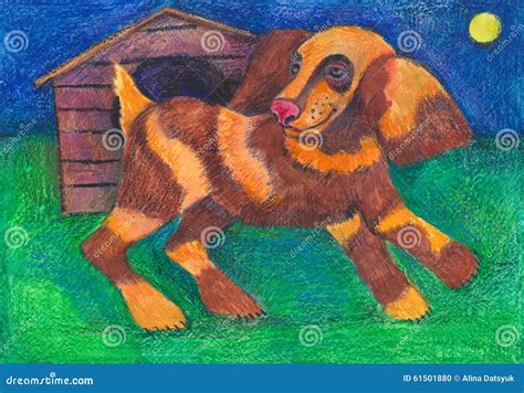 Domestic Animals. Dog With A Booth Royalty-Free Cartoon | CartoonDealer ...