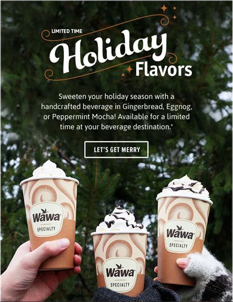 Limited Time Holiday Flavors at WAWA | Peppermint mocha, Flavors, Fast ...