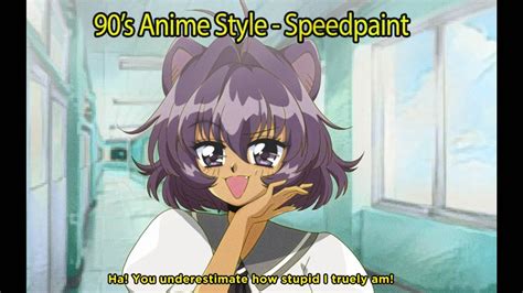 90's Anime Art Style - Speedpaint - YouTube