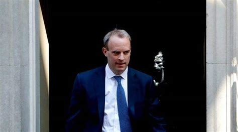 British Foreign Secretary Dominic Raab arrives, to meet Jaishankar ...