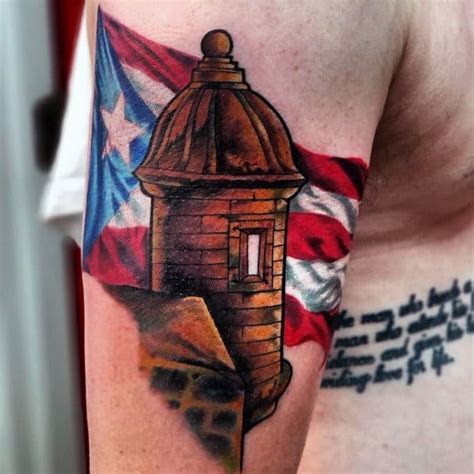 50 Puerto Rican Flag Tattoo Ideas For Men - Puerto Rico Designs