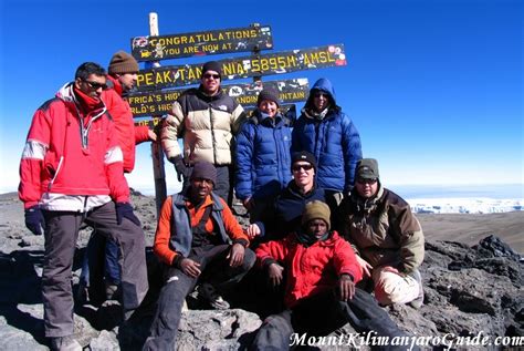 Reaching the summit of Mount Kilimanjaro