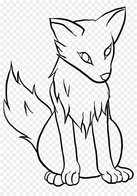 Anime Wolves To Draw - Easy Cute Wolf Drawings, HD Png Download ...