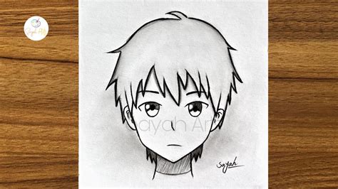 How to draw anime boy || Easy anime drawing || Easy drawings step by ...