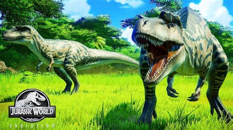 EL NUEVO ALBERTOSAURUS VS LOS T-REX | JURASSIC WORLD EVOLUTION - YouTube