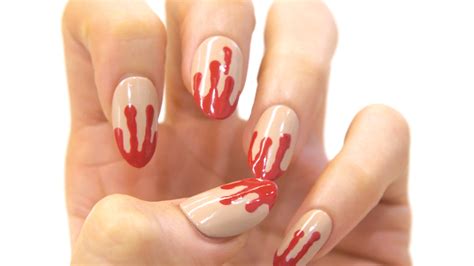 Blood Drip Nail Art Tutorial: How to Get this Easy DIY Halloween ...