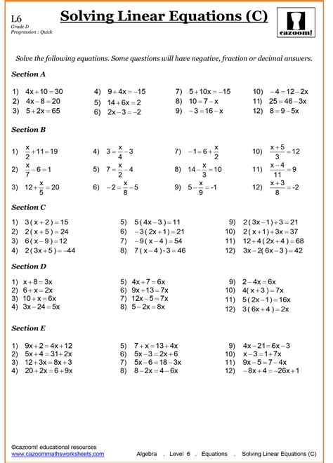 Grade 9 Math Worksheets With Answers - Printable Form, Templates and Letter