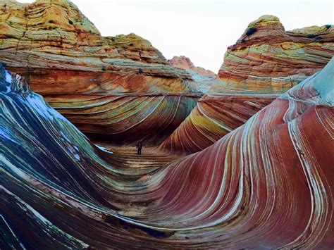 Evening view of the Wave, Vermilion Cliffs National Monument, Arizona ...