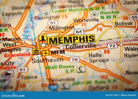 Road Map Of Memphis Tn Area