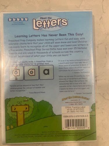 Meet the Letters DVD 184582000006 | eBay