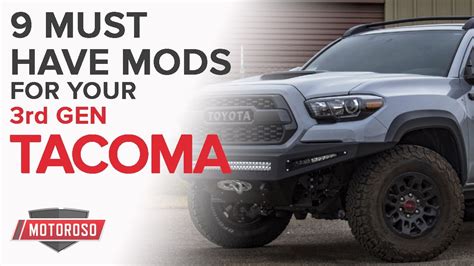 9 Must-Have Mods for the 3rd Generation Toyota Tacoma – Motoroso Blog