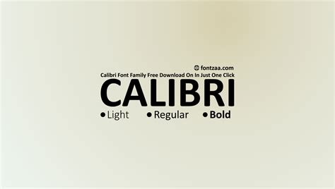 Calibri Font - Fontzaa - Exclusive Fonts Library