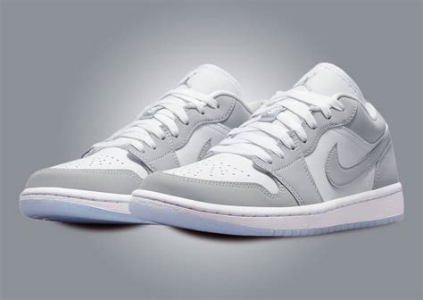 The Women's Exclusive Air Jordan 1 Low White Wolf Grey Releases Holiday ...