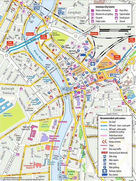 Inverness tourist map - Ontheworldmap.com