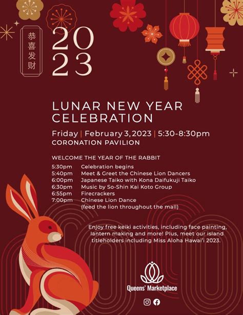 Lunar New Year Celebration 2023 - Waikoloa Beach Resort