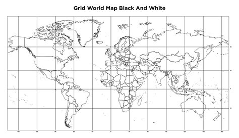 Printable Blank World Map With Latitude And Longitude