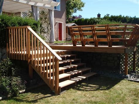 Outdoor Deck Railing Designs | Gartentreppe, Gartengestaltung ...