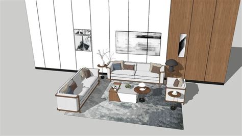 Sofa Set Collection | 3D Warehouse | Muebles sketchup, Ideas diseño de ...