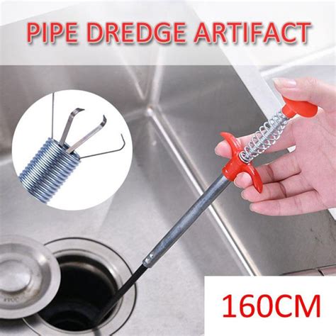 SPRING PIPE DREDGING TOOLS, DRAIN SNAKE, DRAIN CLEANER STICKS CLOG ...