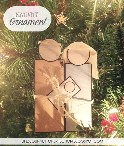 Life's Journey To Perfection: Paper Nativity Ornament Craft with Free ...