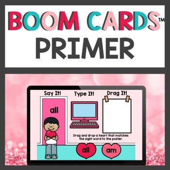 Primer Sight Word Boom Cards by Teaching Superkids | TPT