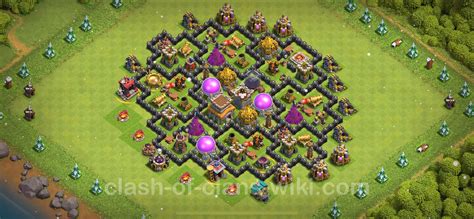 Farming Base TH8 with Link, Hybrid - Clash of Clans 2023 - Town Hall ...