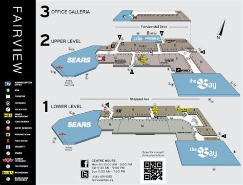 Fairview Mall Map | Color 2018