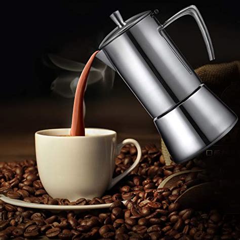 Stainless Steel Stove Mocha Coffee Maker Pot Stovetop Coffee Maker ...