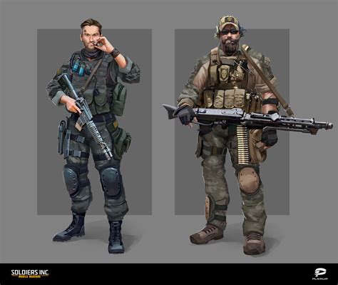 ArtStation - Soldiers Inc. Characters Concept art 1