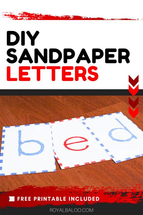 DIY Montessori Sandpaper Cards for the Alphabet → Royal Baloo