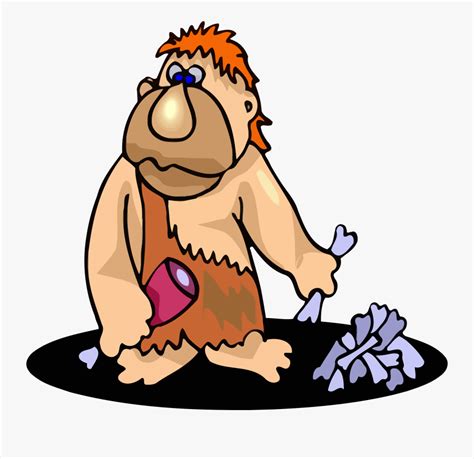 Animation Vector Stone Age - Cartoon Stone Age Man , Free Transparent ...