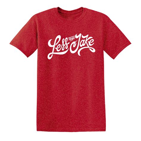 Less Than Jake Heather Red Script Tee – Less Than Jake Merch