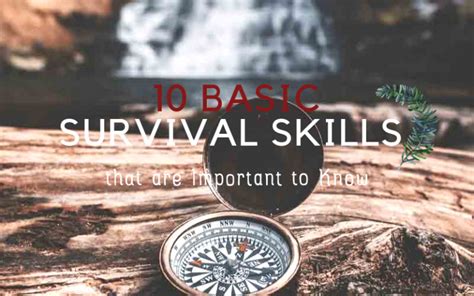 10 Basic Survival Skills - The Homesteading Survivalist