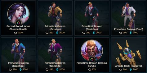 Primetime Draven chromas are 2k BE right now until June 18th : r/Draven