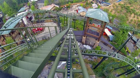 Firechaser Express Roller Coaster Multi Angle POV Dollywood Tennessee ...