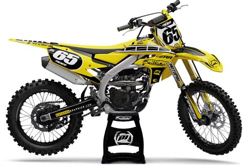 Custom Yamaha Dirt Bike HURRICANE Series Graphics - FREE SHIPPING ...